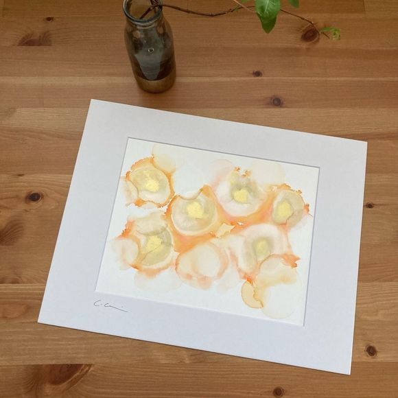 Artisan Other - New Original Signed Artwork Alcohol Ink on Paper